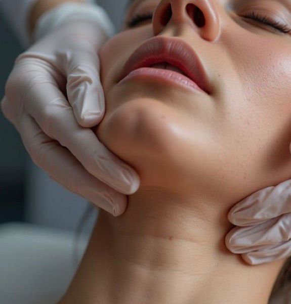 Double chin lymphatic drainage
